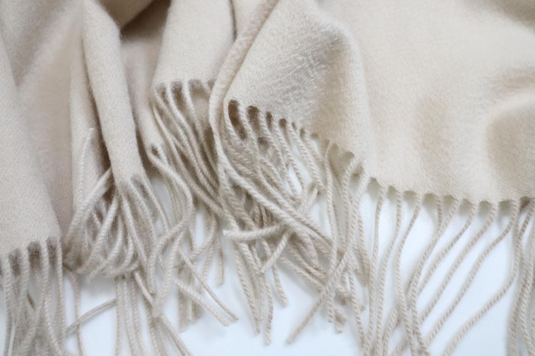 Theory セオリー ストール マフラー 大判　カシミヤ100% ベージュ