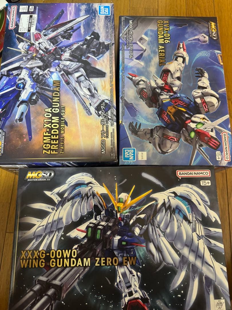 MGSD 3個セット　フリーダム　ウイングゼロ　エアリアル　mgsd