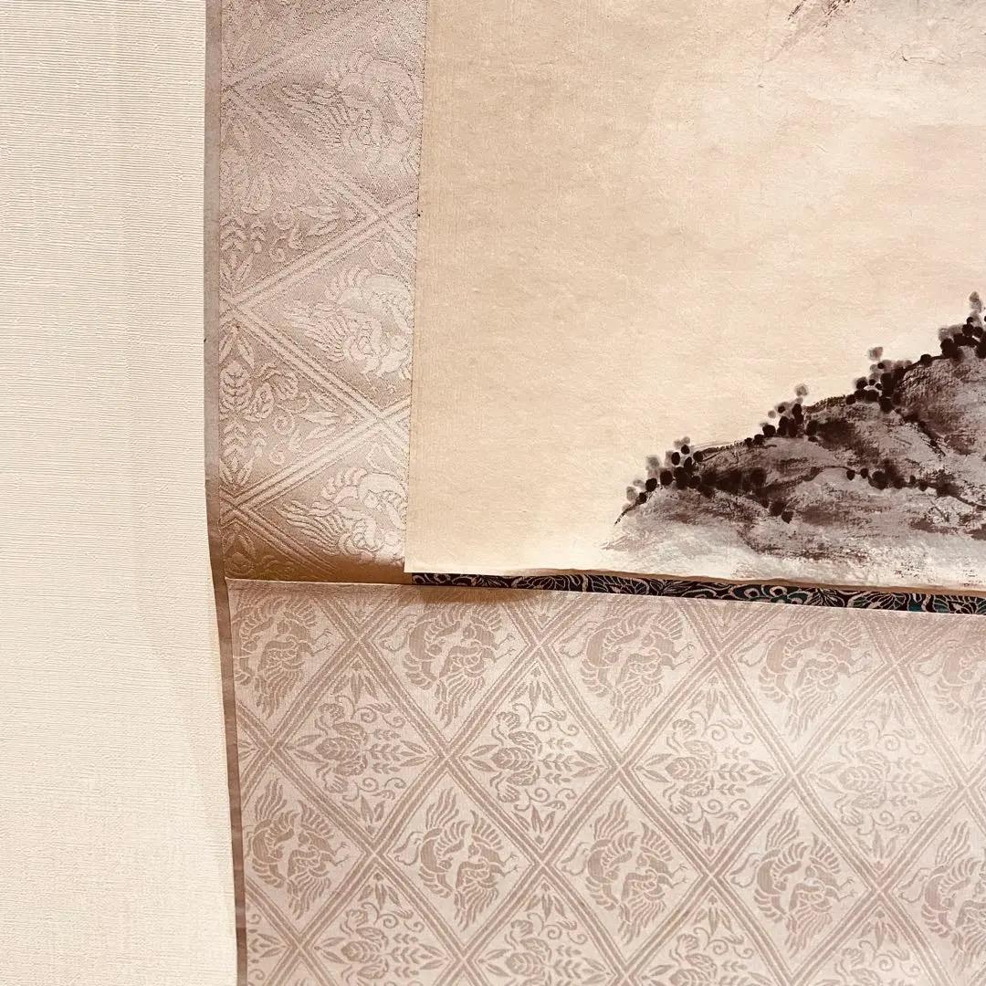 3037 「中国画」 肉筆 紙本 中国画 掛軸 おもてなし