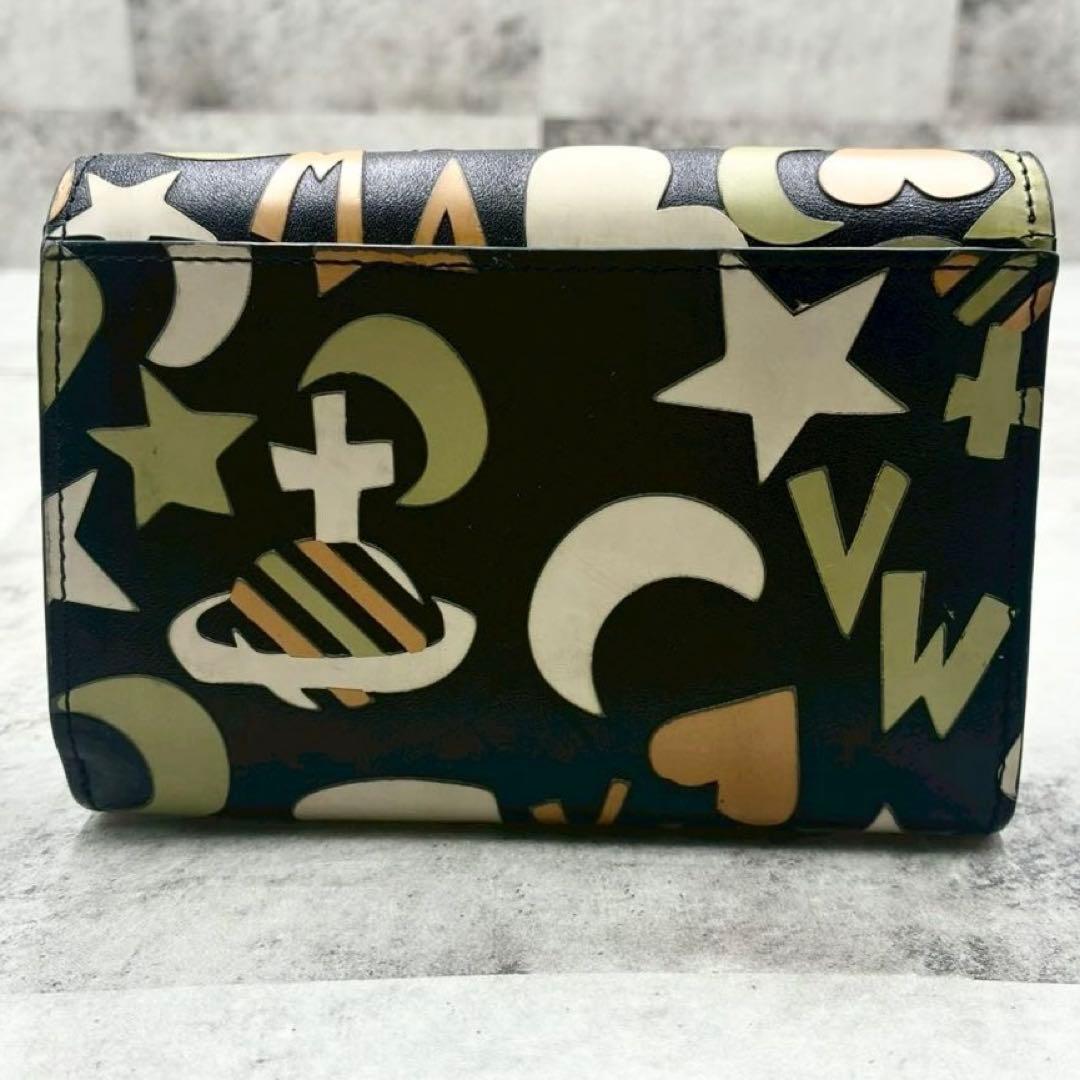 極美品 ヴィヴィアンウエストウッド 宇宙 オーブ コンパクトウォレット 折り財布