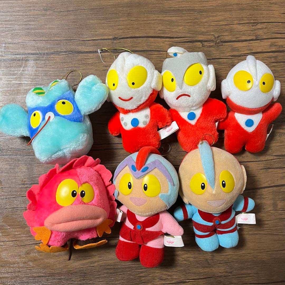 ウルトラマンキッズ　ぬいぐるみ7種セット　90年代昭和レトロ