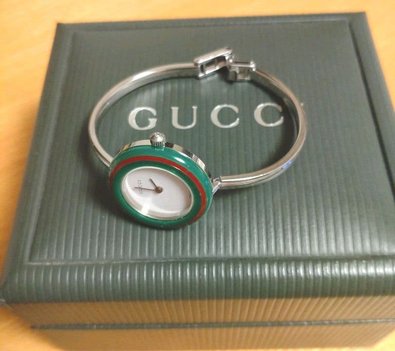 時計　GUCCI　グッチ　バングル　シルバー　交換ベゼル　10本