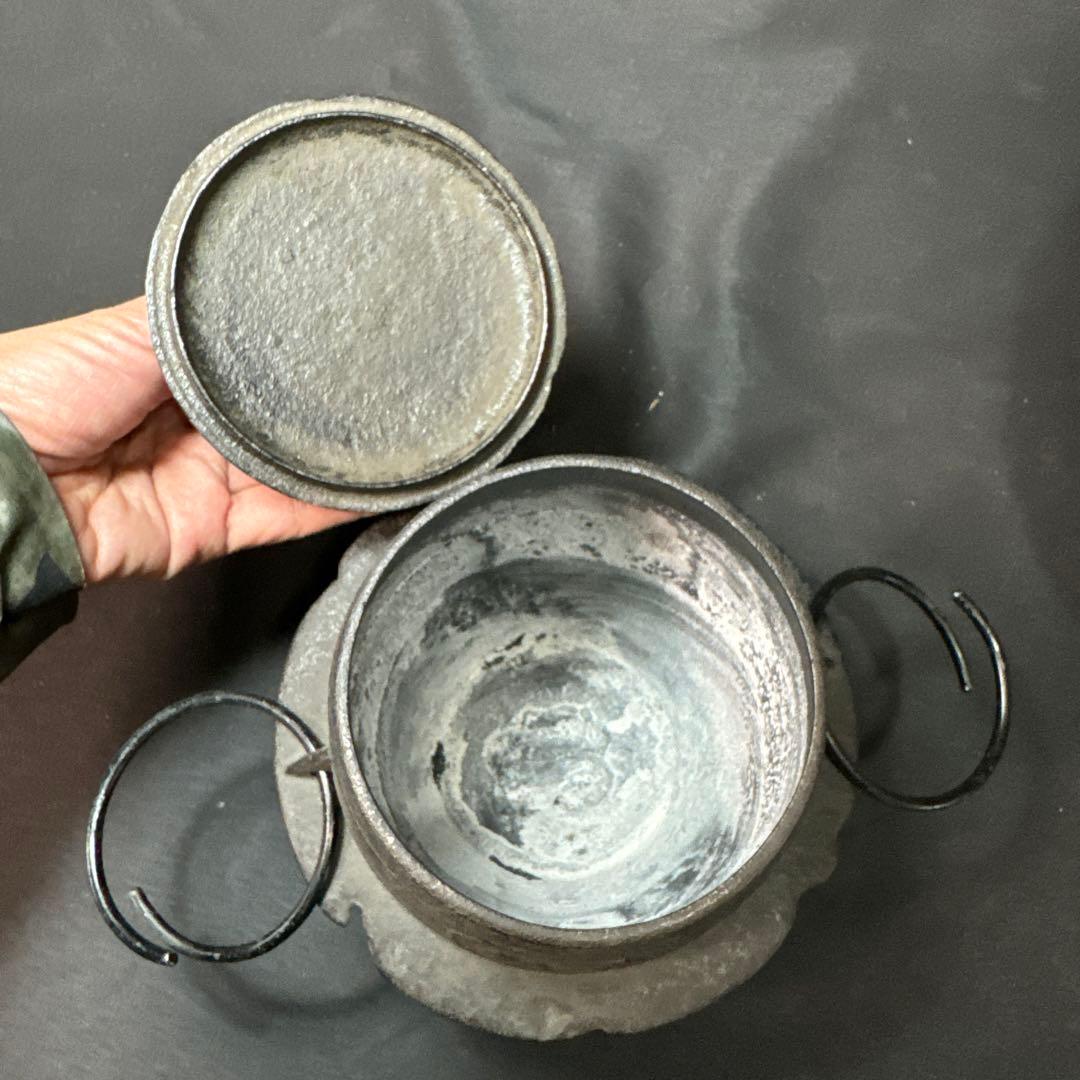 Ｆ06 送料無料　茶釜　朝鮮釜　湯沸かし　風炉釜　煎茶道具　茶道