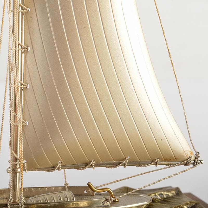 三越謹製　銀製　銀帆船　ヨット　約51g　置物　共箱　M　R7467B