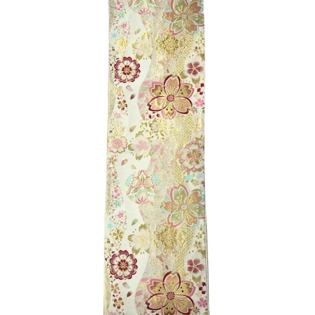 ※【美品】 振袖セット 成人式 正絹 古典柄 振袖 ピンク *131 ●