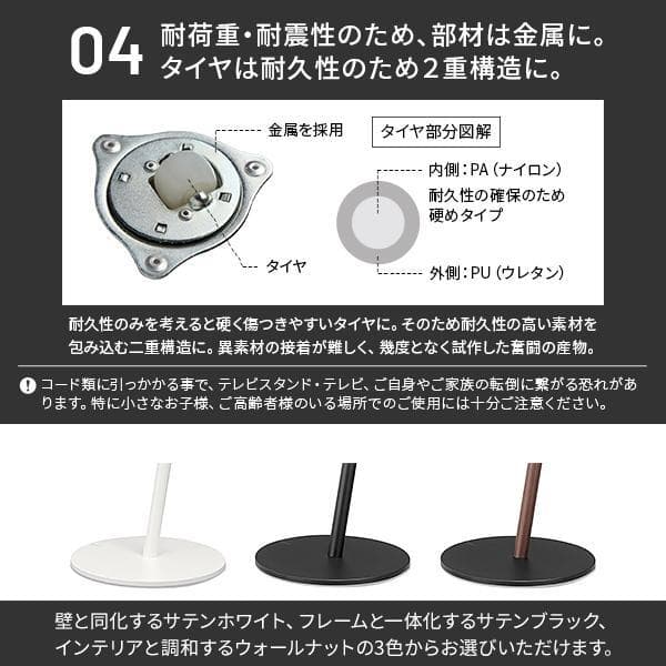 EQUALS WALLキャスター　ロータイプ テレビスタンド 開封のみ、未使用