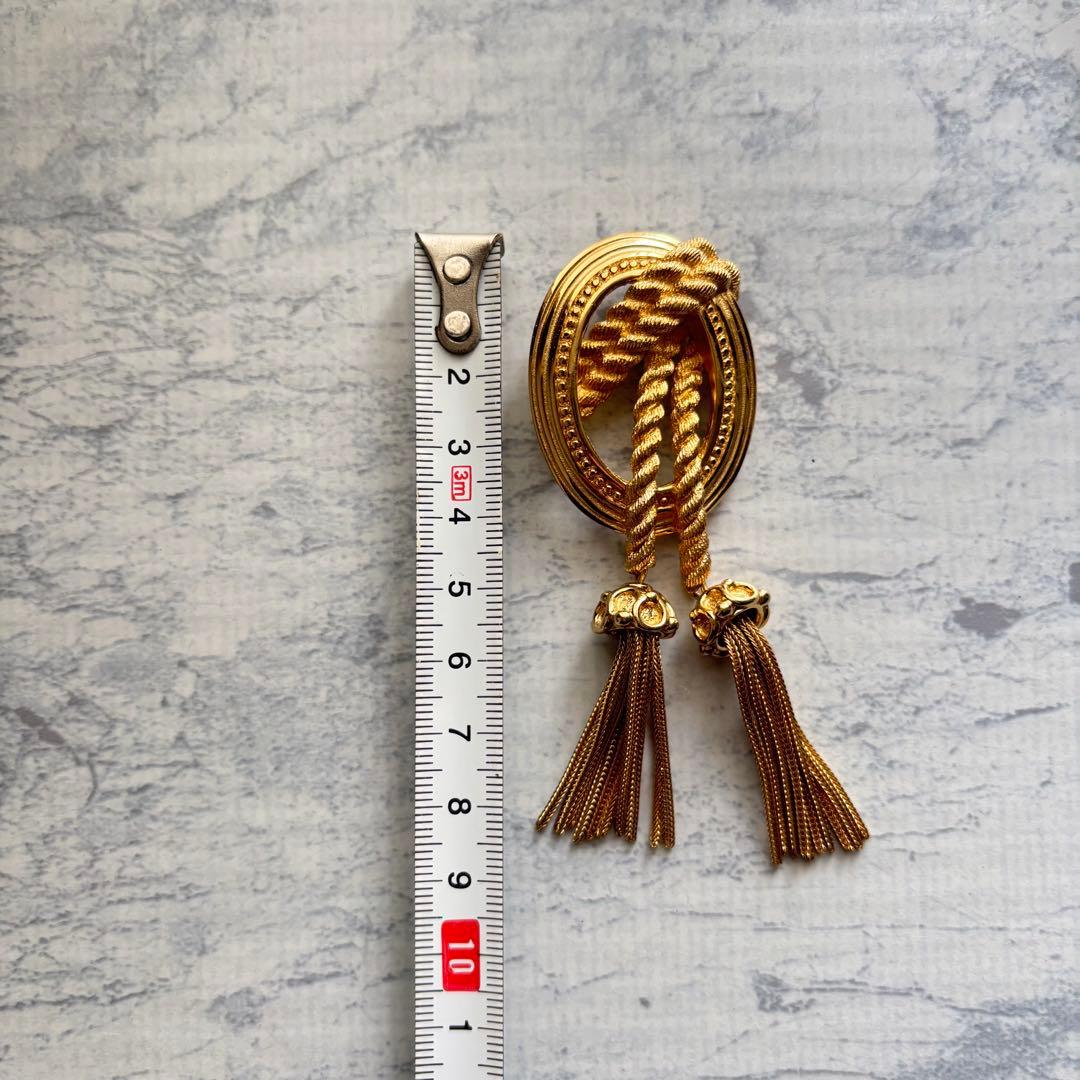 Christian Dior ディオール タッセル ブローチ ヴィンテージ