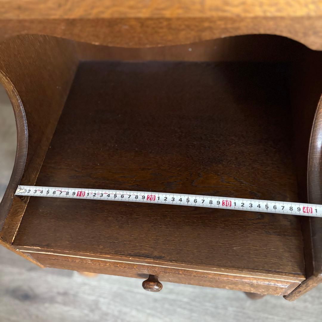 ヴィンテージ　ベッドサイド　ミニラック　オーク　無垢材