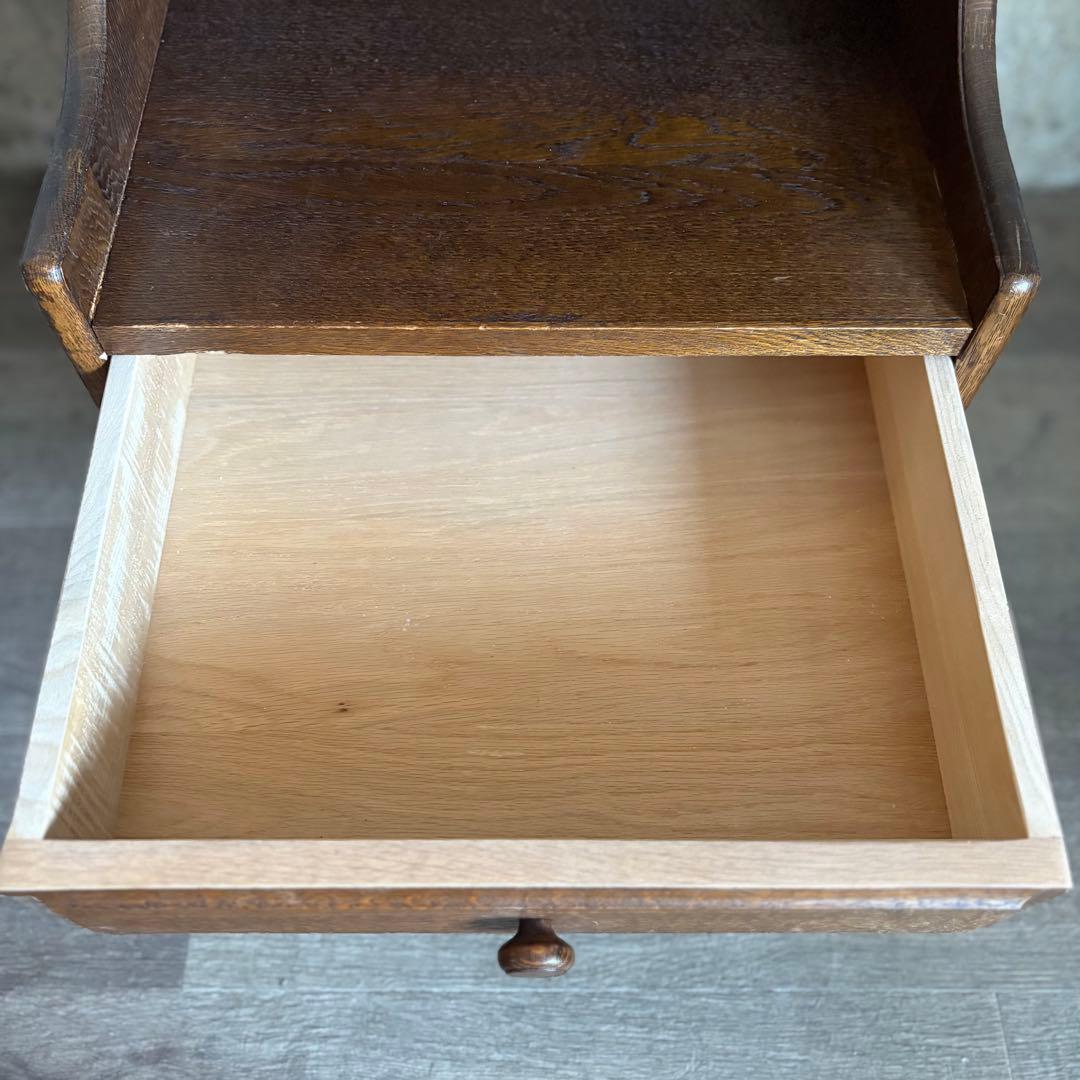 ヴィンテージ　ベッドサイド　ミニラック　オーク　無垢材