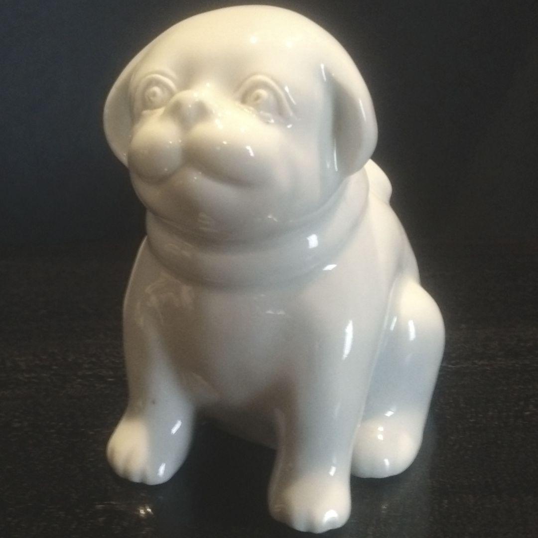 海を渡り、英国で百年以上座り続けた仔犬A正面！明治～大正期 平戸焼古伊万里九谷猫