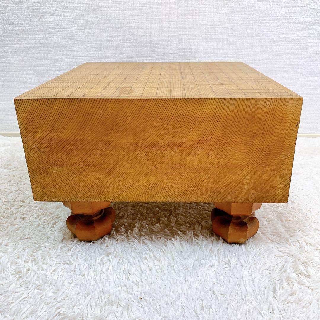 こうぴ　【希少】脚付 極厚 足付 碁盤 天地柾目