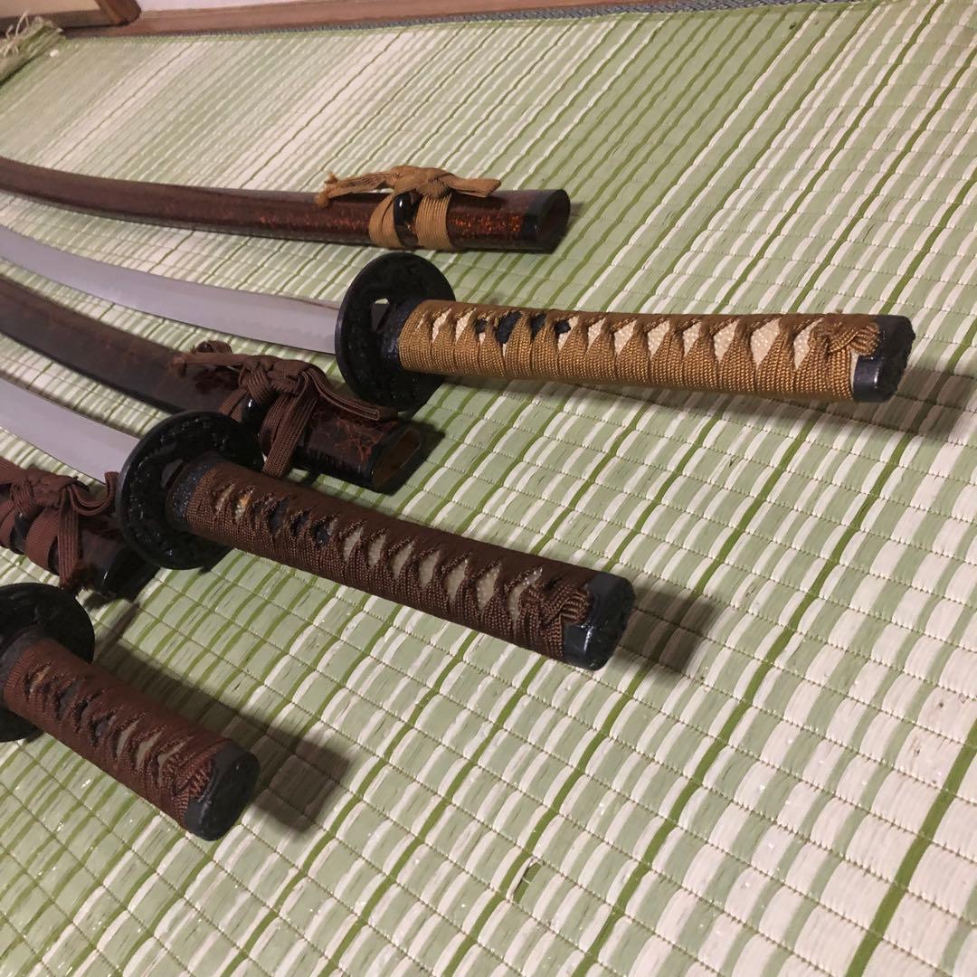 模造刀　模擬刀　武士　侍　伝統工芸品　剣　ソード　太刀　鞘　鍔　大衆演劇　3本