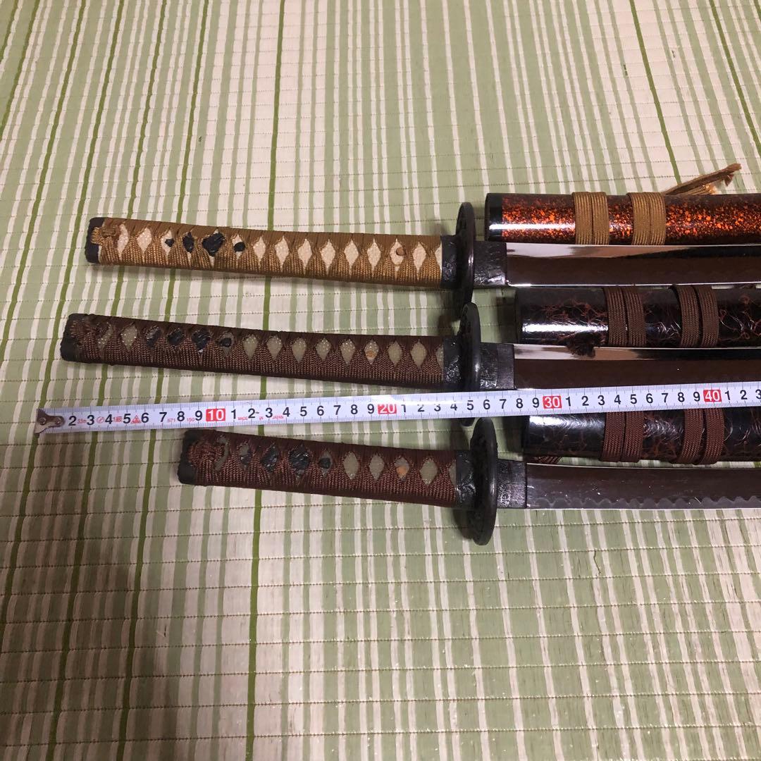 模造刀　模擬刀　武士　侍　伝統工芸品　剣　ソード　太刀　鞘　鍔　大衆演劇　3本