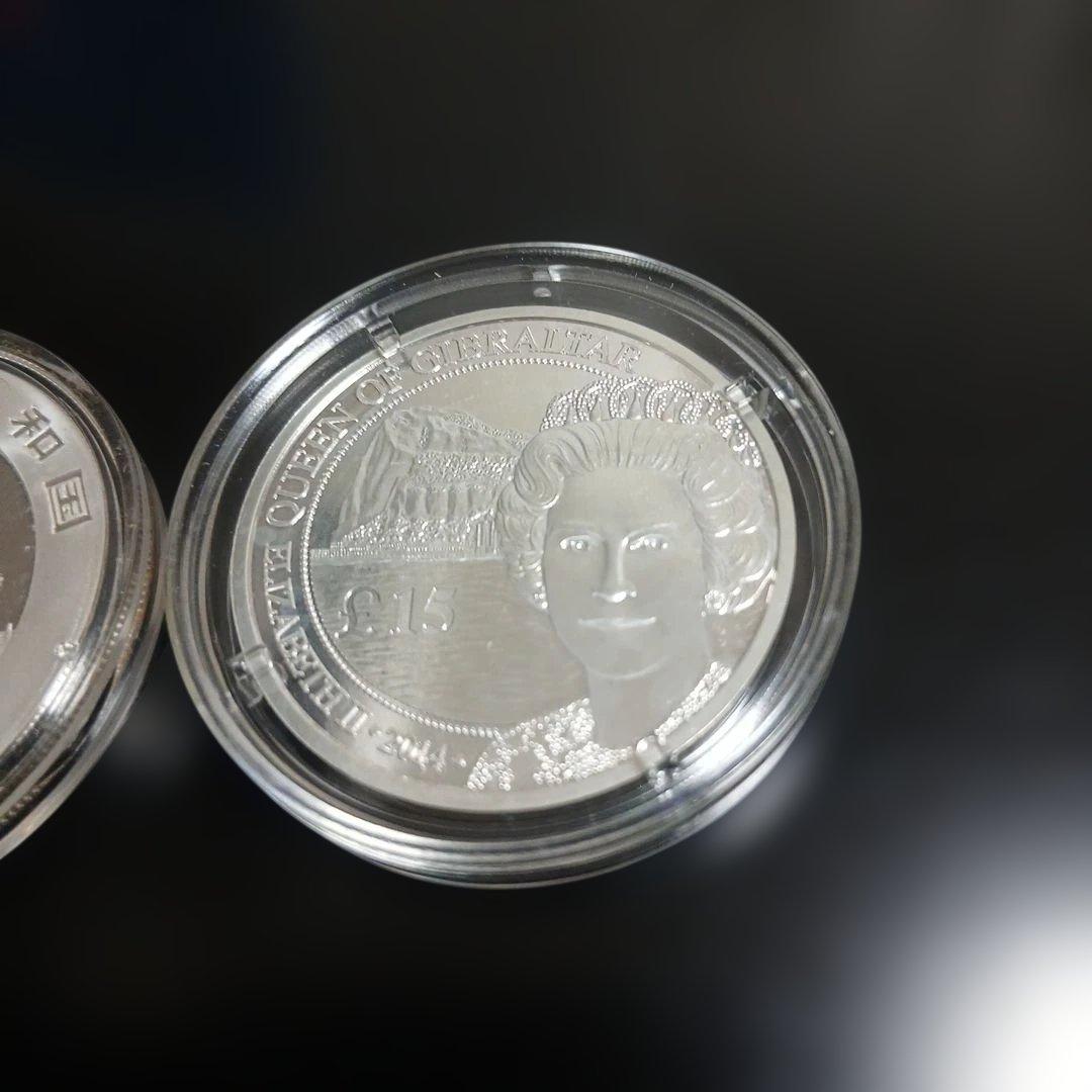 中*ー様 2017年中国パンダ 2014年 エリザベス銀貨