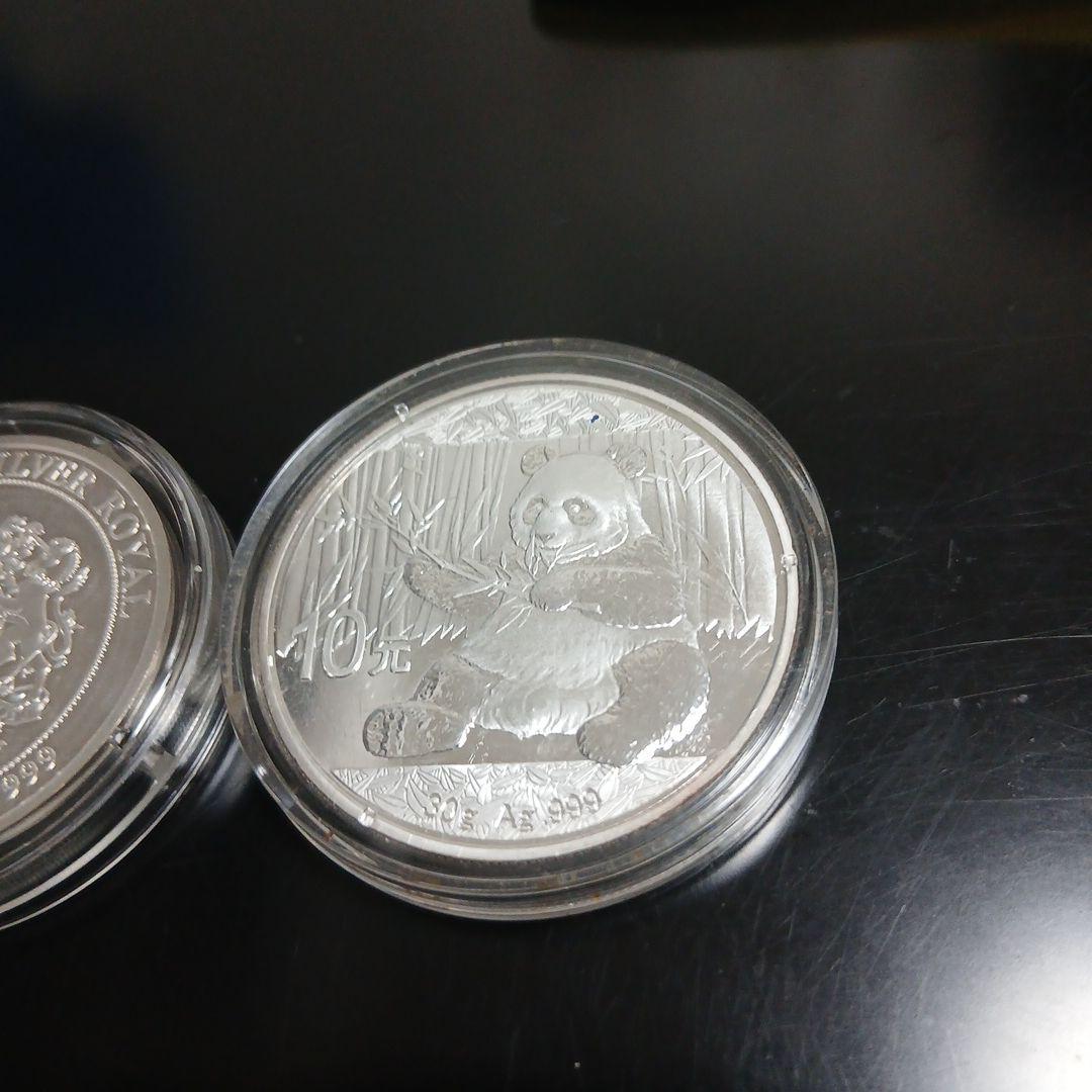 中*ー様 2017年中国パンダ 2014年 エリザベス銀貨