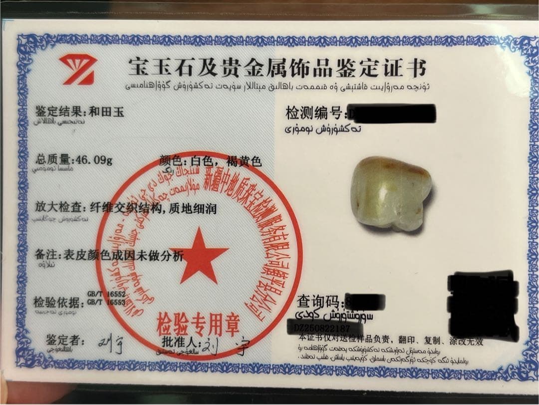 本物和田玉★子料★青花黄皮！招財モチーフ龍亀証明書付き03 新疆和田玉