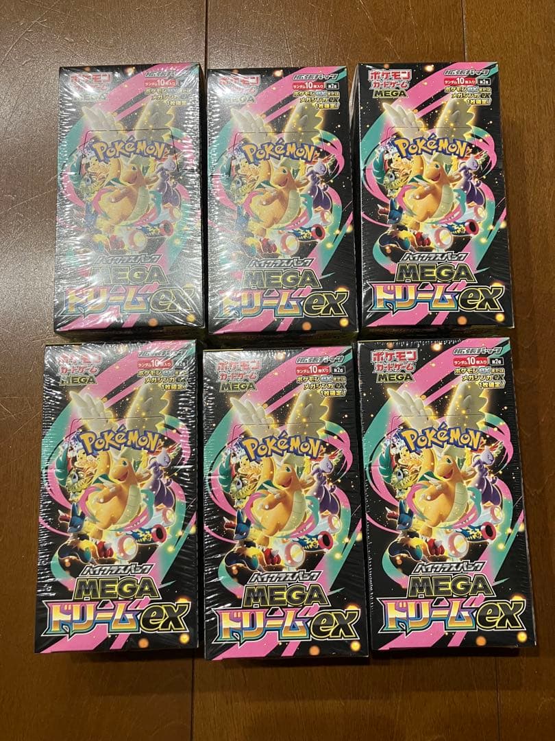 ポケモンカード　MEGAドリームex 6box シュリンク付き未開封