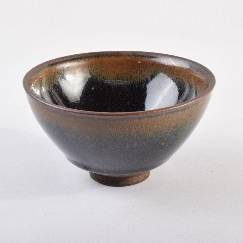 中国　南宋　建窯　兎毫盞　禾目天目茶碗　V　8955