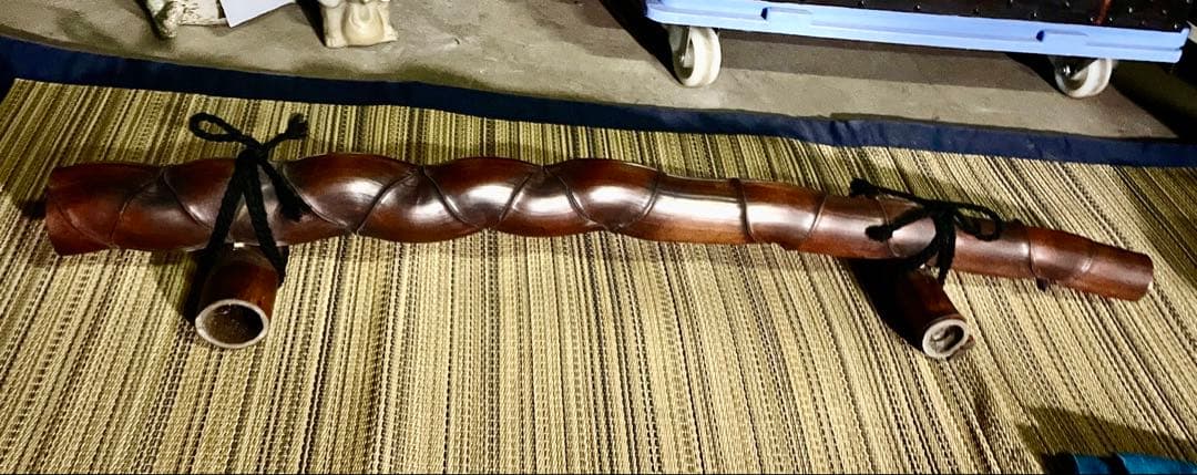 茶道具 亀甲竹 結界 炉屏 煎茶 煤竹