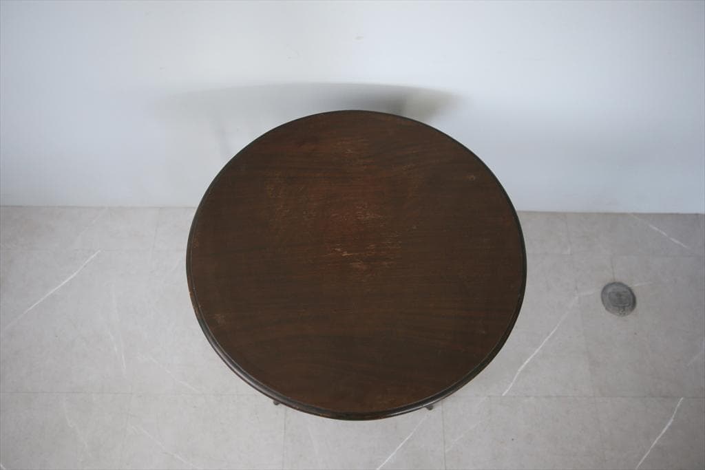 英国アンティーク木製サイドテーブル/オケージョナル/ウィンドウ机/(79-109