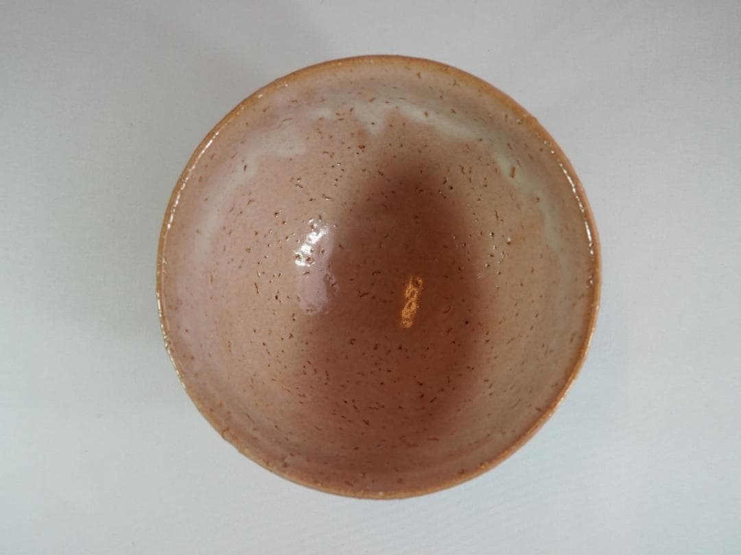 12代田原陶兵衛造『萩井戸写茶碗』 (共箱)