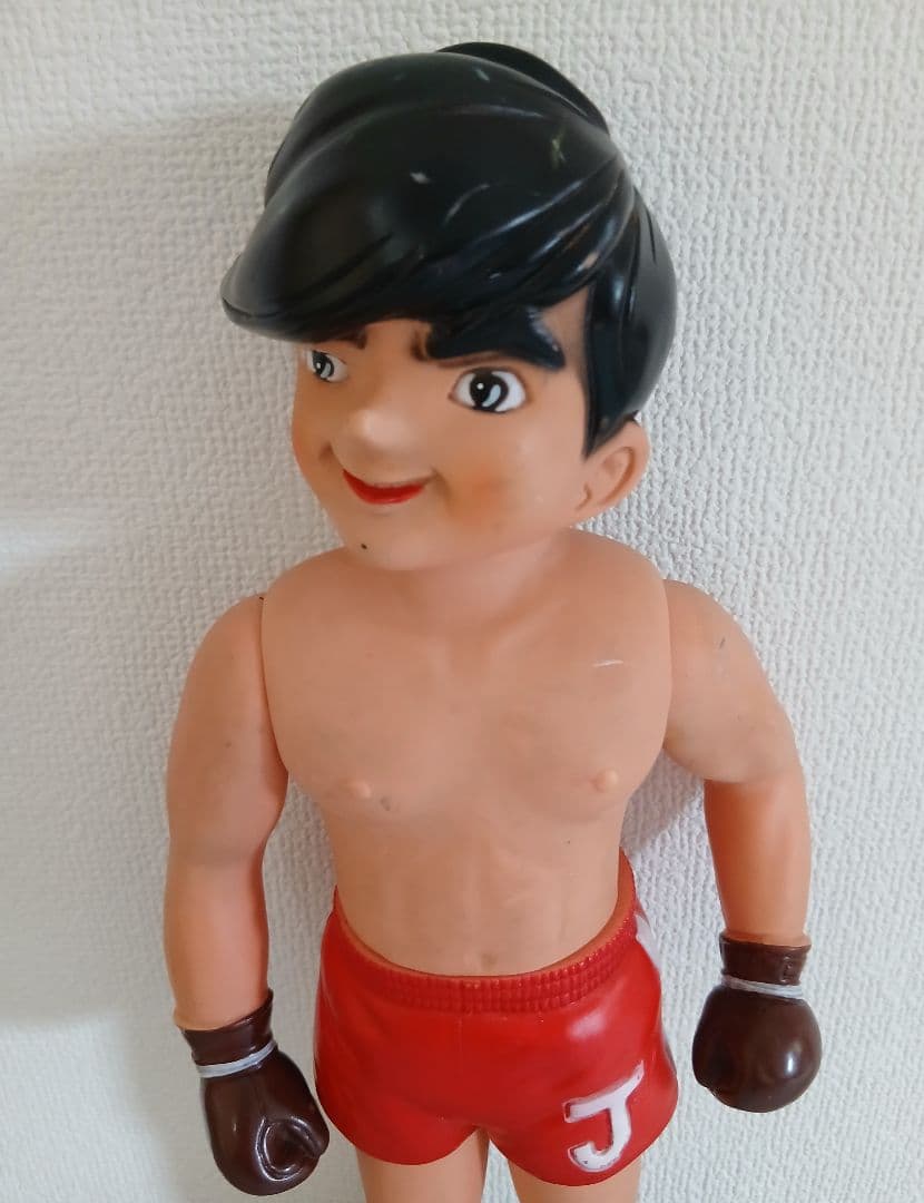 当時物 あしたのジョー 矢吹丈 ソフビ 34cm