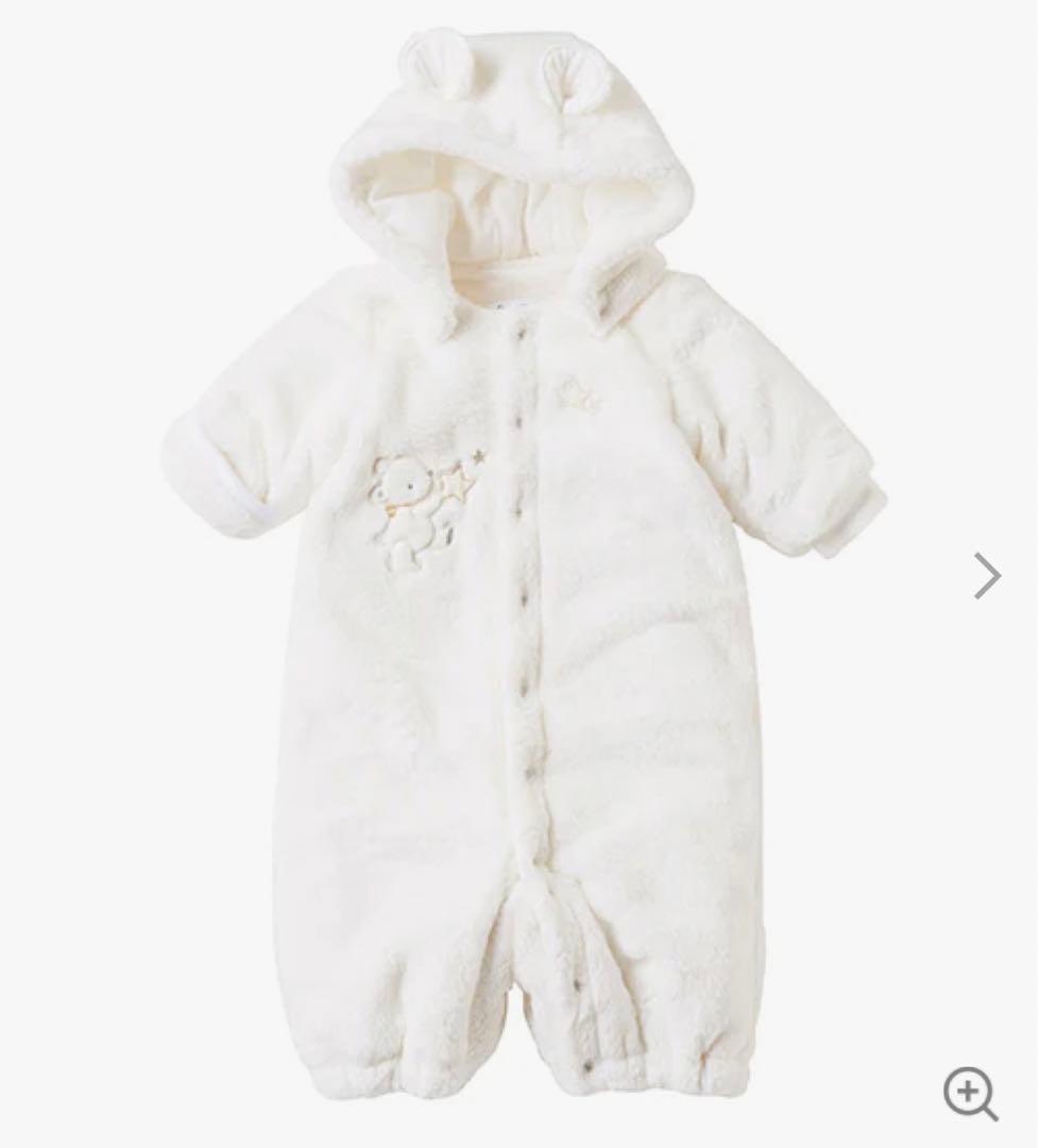 【familiar】 おくるみ兼ジャンプスーツ サイズ60cm