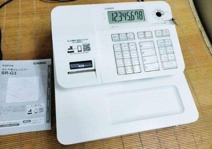 カシオレジスター　SR-G3　限定　スマホ連携売上管理　送料無料　257333