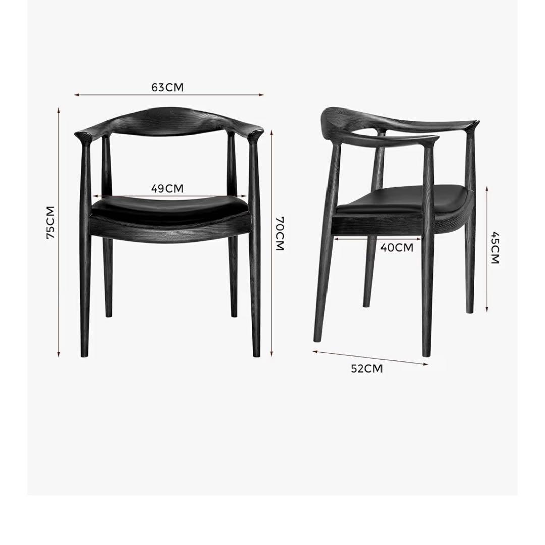 Tomile ダイニングチェア アームチェア 椅子 木製 高耐久性 肘付き