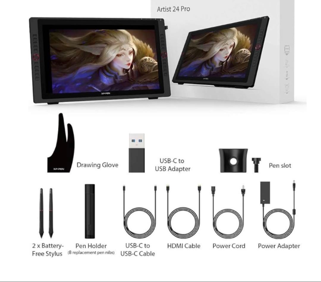 美品❤︎XP-Pen23.8型 液晶ペンタブレット Artist24 Pro値引済