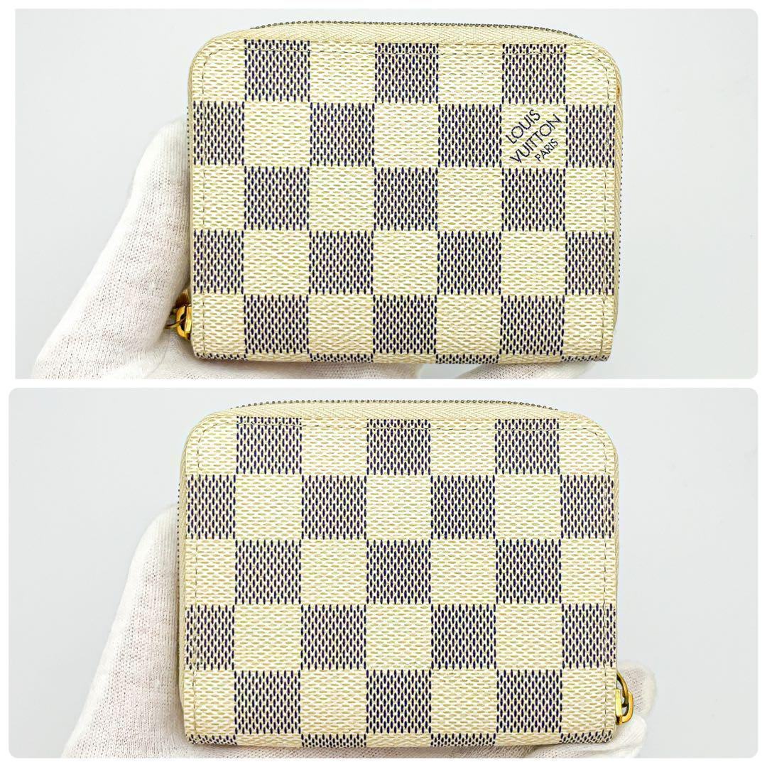 超美品★ルイヴィトン ダミエ アズール ジッピーパース ケース
