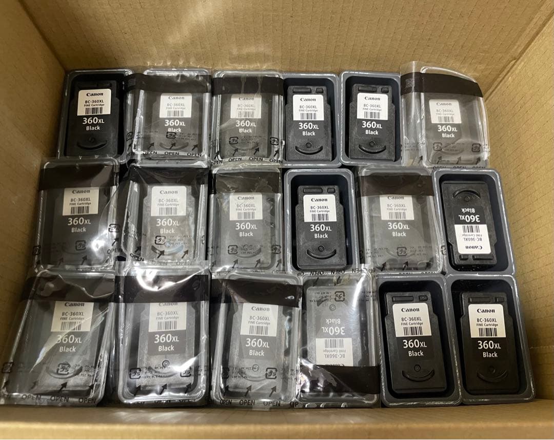 「使用済み」Canon 360XL 361XL インクカー　38個