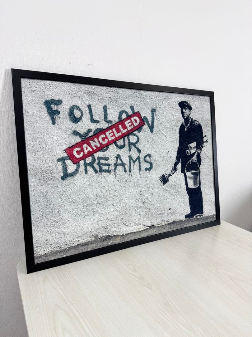 No.159フレーム付きキャンバスアート　ストリートアート　ブランドアート絵画