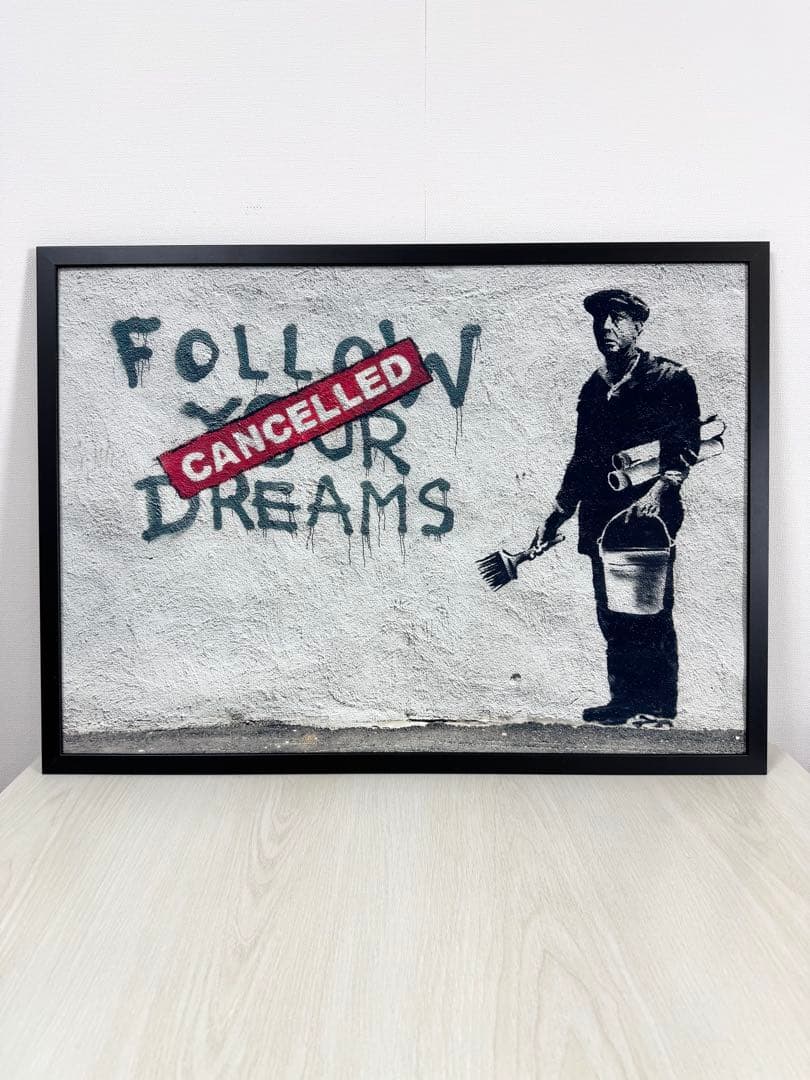 No.159フレーム付きキャンバスアート　ストリートアート　ブランドアート絵画