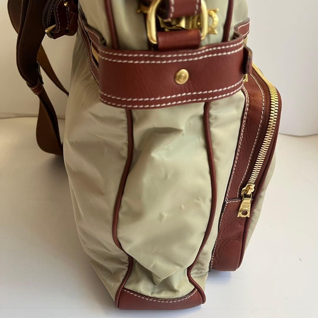 ✨未使用級✨　HUNTING WORLD ビジネスバッグ　レザー　ベージュ系