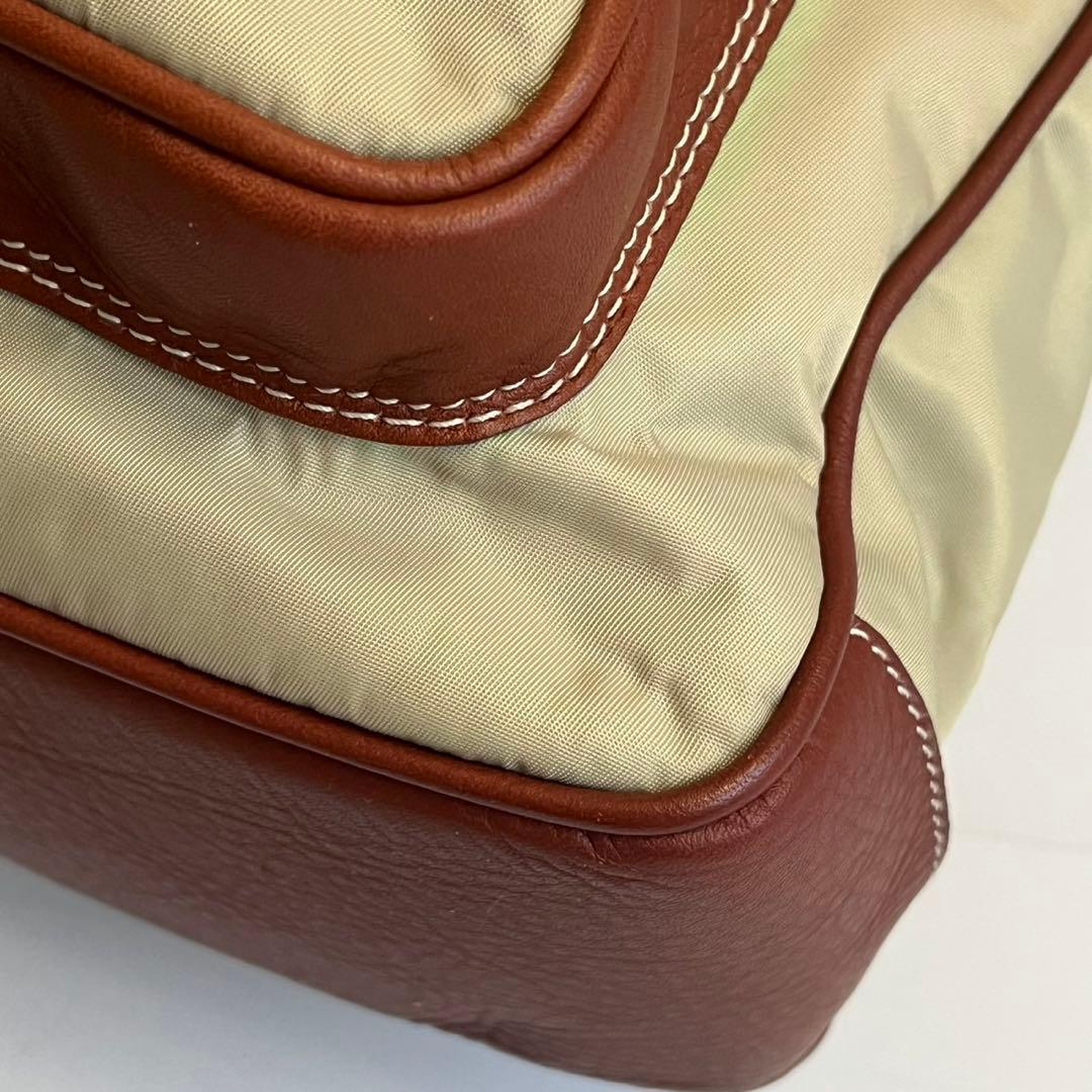 ✨未使用級✨　HUNTING WORLD ビジネスバッグ　レザー　ベージュ系