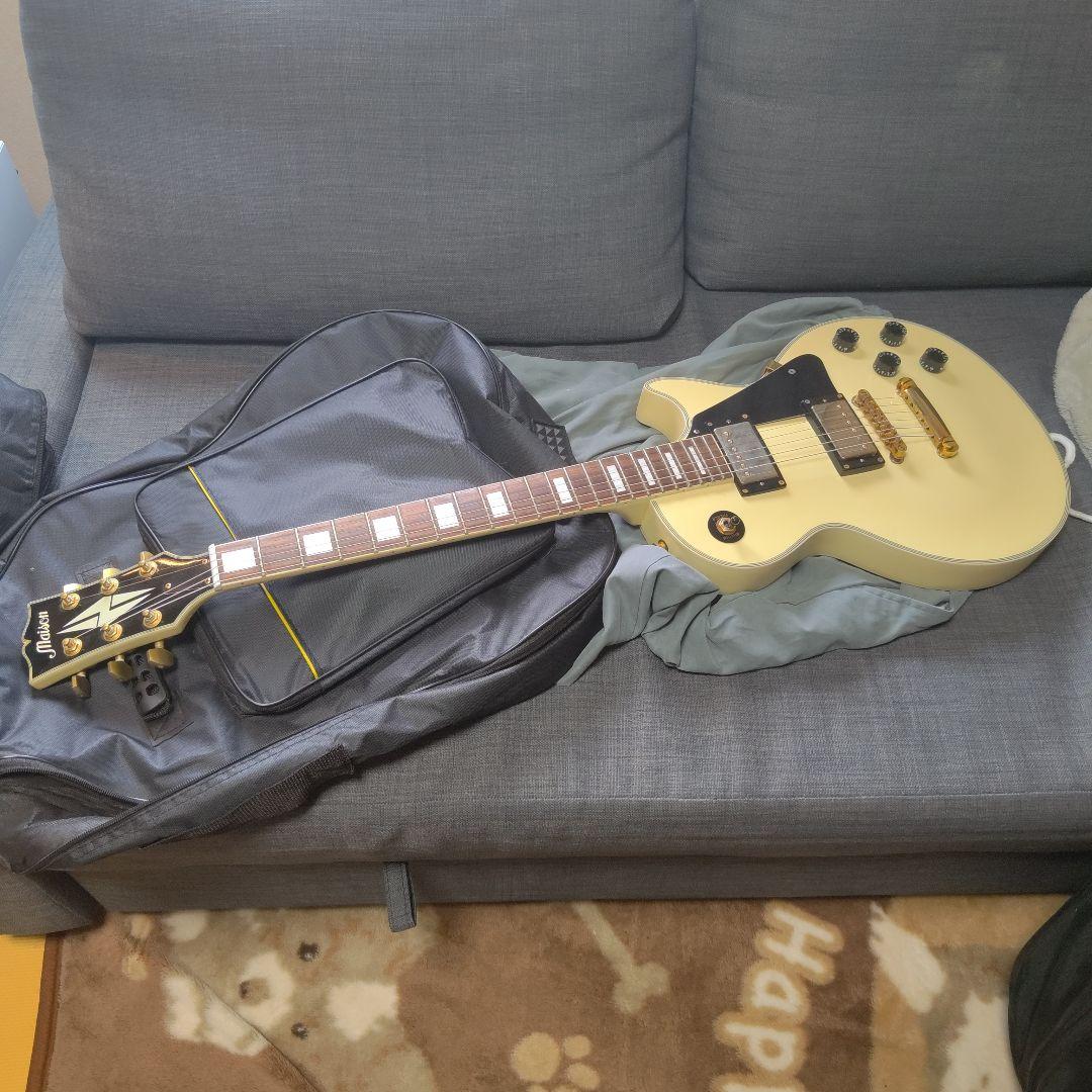 Maison エレキギター ギター レスポールタイプ　ケース付　作動確認済み