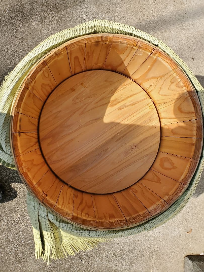 De　酒樽　薦被り　四斗樽　二斗　空樽　蓋セット