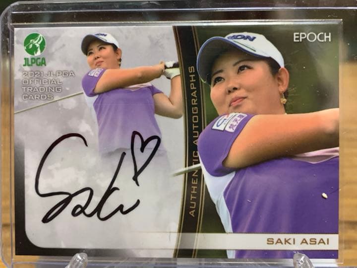 EPOCH 2021 JLPGA 浅井咲希　直筆サイン