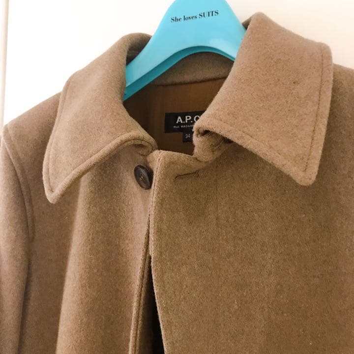 【定価75000円】A.P.C. ステンカラーコート 美品　カバー付き