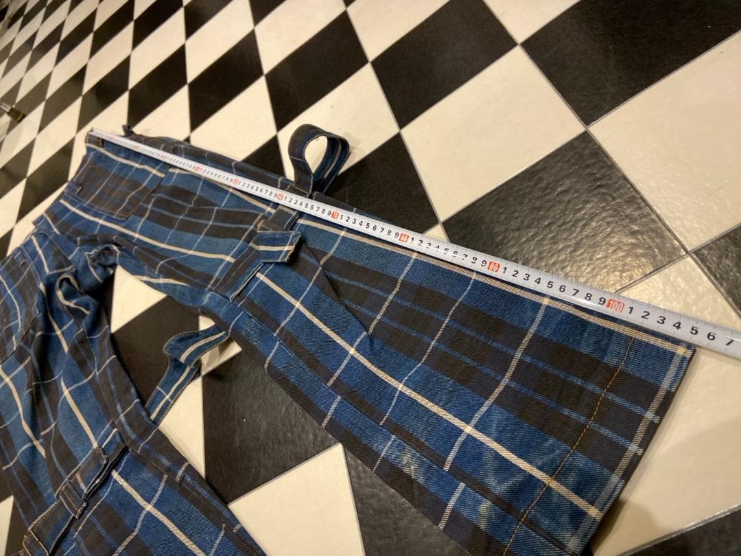 ◇ヴィヴィアンウエストウッド アングロマニア チェック ボンテージパンツ ブルー