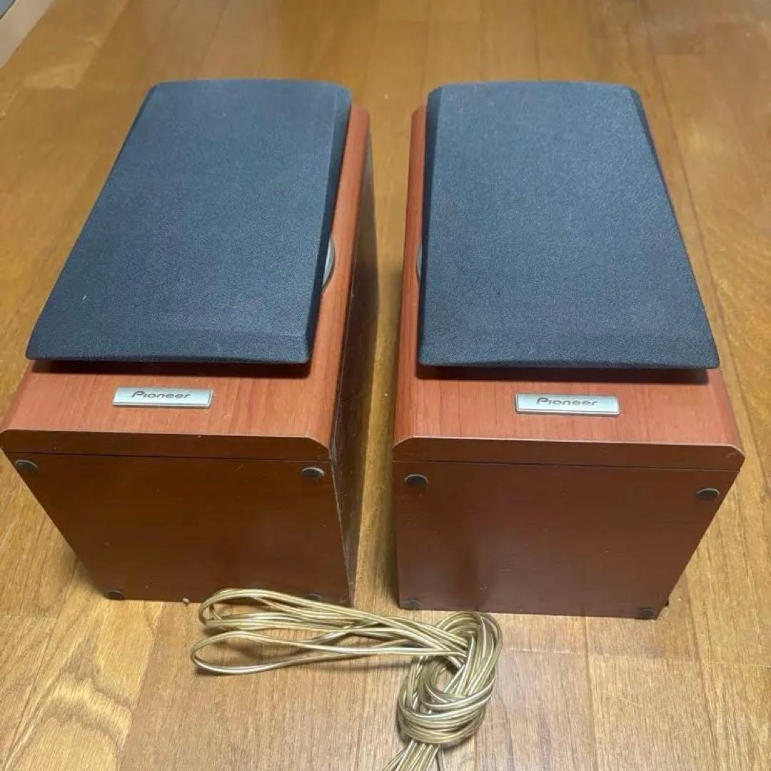 パイオニア Pioneer スピーカー 木目調 コンパクト