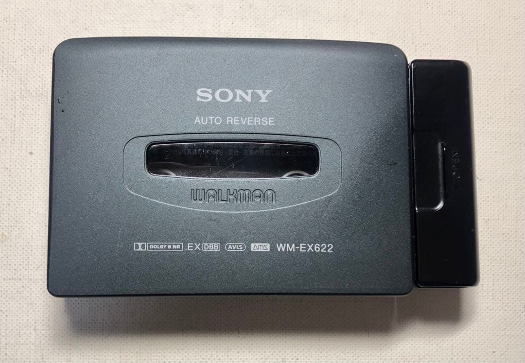 人気良音ガジェットWM-EX622 SONYカセットウォークマン可動品Rブラック