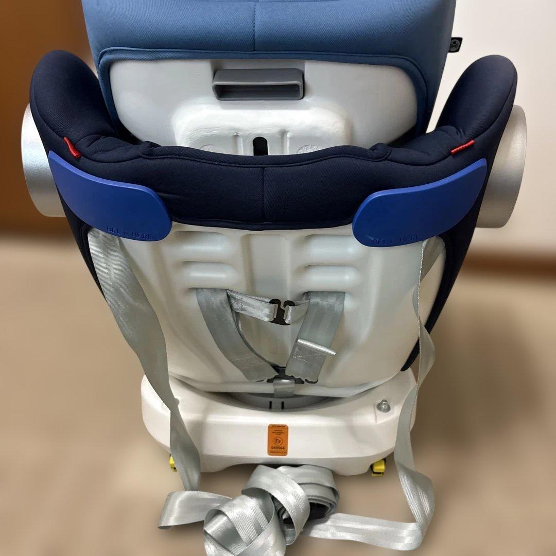 LETTAS(レッタス) チャイルドシート ブルー　ネイビー　回転式