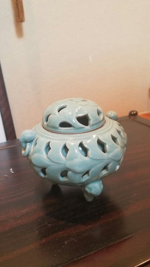 高麗青磁韓国天馬窯　土仙の香枦