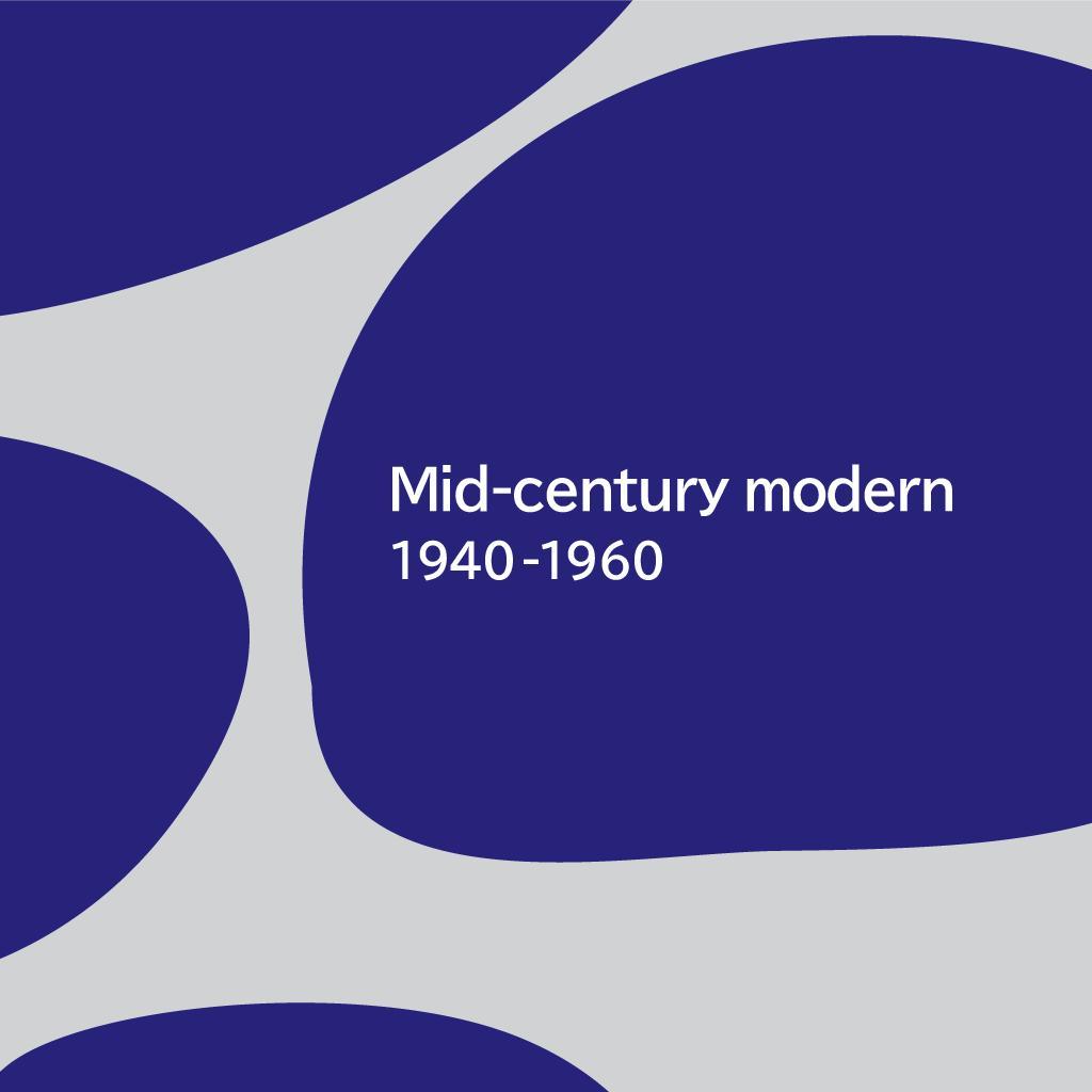 Mid-Century MODERN－blue-001／ アートポスター