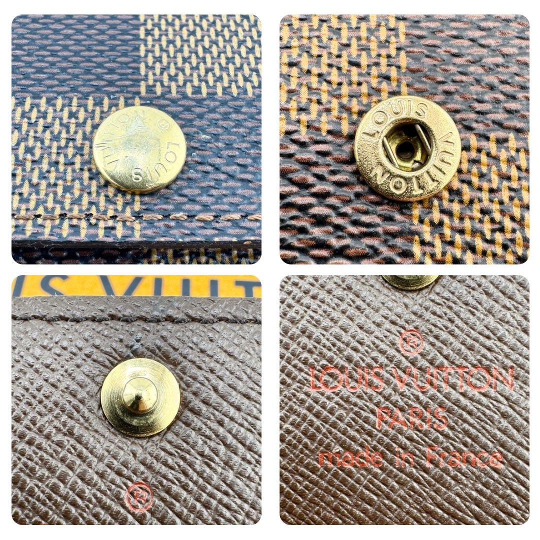 【極美品】ルイヴィトン ミュルティクレ4 キーケース 4連 ダミエ・エベヌ