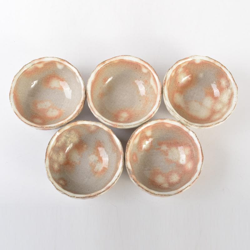 和食器　天翔窯　高橋佐門作　花文　小鉢　五客　共箱　C　6509