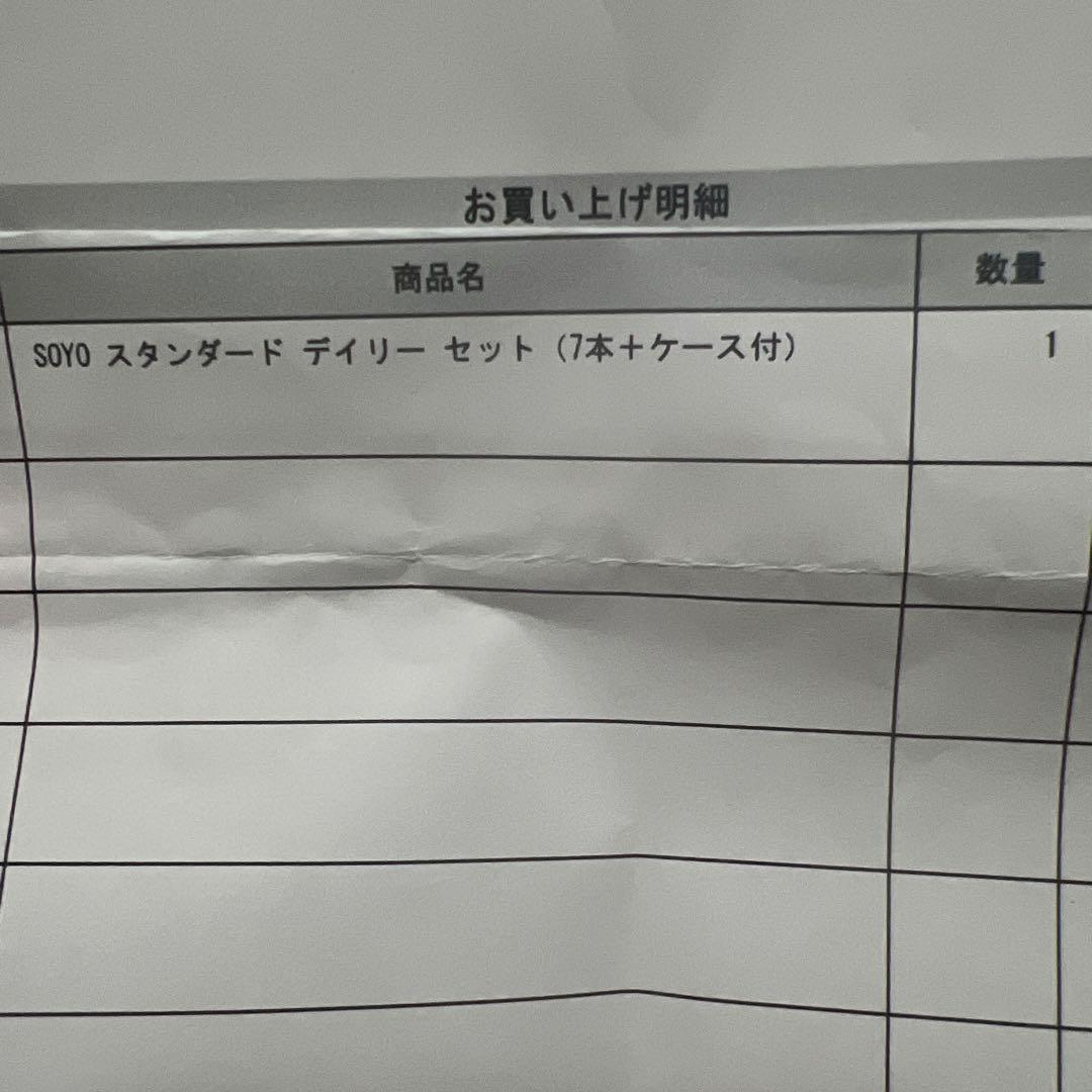 SOYO スタンダードデイリーセット (7本+ケース付)