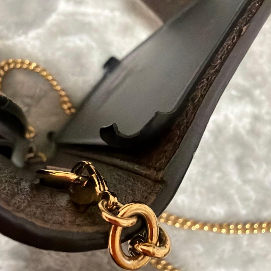 Gucci iPhone ケース SE 7.8 チェーンショルダー 手帳 グッチ